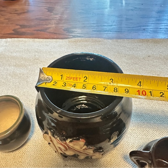 Handcrafted Pottery lot - Black and Brown - Picture 3 of 10